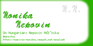 monika nepovin business card